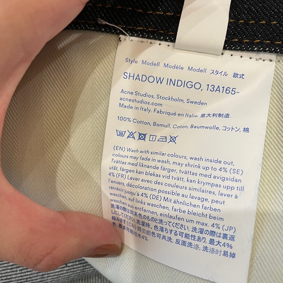 100% authentic acne studios Jean skirt size 26 New - Picture 6 of 7